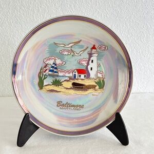Vintage Baltimore Maryland ceramic Plate Wall Hanging, decorative, collector